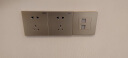 公牛墙壁插座G07系列二位电脑带电话插座 86型面板G07T212(U6)香槟金 实拍图