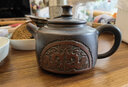 此時(shí)此刻 欽州坭興陶茶壺 梁業(yè)蘭純手工壺德鐘壺泡茶壺功夫茶具泡茶器 神鹿壺 190ml 曬單實(shí)拍圖