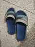彥沨春夏天大碼拖鞋男特大號夏季拼色男士大號涼拖鞋家居家浴室拖鞋 深藍色 275【適合44-45的腳穿】 曬單實(shí)拍圖