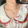 卡百瑞黃金貓背熊kt貓吊墜hello kitty凱蒂貓項鏈足金999送女友節(jié)日禮物 貓背熊吊墜約0.9-1克/帶證書 曬單實拍圖