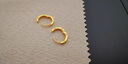 恩久黃金18K耳扣小耳圈彩金耳飾養耳洞素耳骨耳釘男送女友實(shí)用禮物 [單只]小號10m耳圈(約0.28g) 曬單實(shí)拍圖
