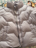 雪中飛女士鵝絨糖果色羽絨服簡(jiǎn)約百搭日常通勤立領(lǐng)純色冬季保暖外套潮 灰色 L (170) 曬單實(shí)拍圖