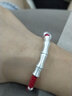 羅泰老銀匠999足銀竹節手鏈男女款復古國風(fēng)一鳴驚人考研考試男女生上岸手繩 紅繩款（適合手腕14-22cm） 曬單實(shí)拍圖