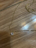 范米粒  韩版单钻项链女简约优雅小众设计锁骨链轻奢气质百搭送女友礼物 金色  XL1155-2 实拍图