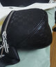 高巴度（GORBADO）2026新款格紋女包馬鞍包時(shí)尚棋盤(pán)格小眾單肩包包寬帶斜挎包胸包潮 黑色 曬單實(shí)拍圖
