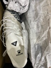 KELME/卡爾美新款MG足球鞋男透氣短釘球鞋學(xué)生青少年比賽圓釘球鞋成人 白黑 44 曬單實(shí)拍圖