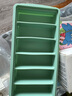 逸居客（YIJUKE） 硅膠冰格模具冰盒模具帶蓋冰塊模具制冰神器冰條盒DIY冰塊制作器 【青色】長條冰塊模具 曬單實拍圖