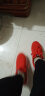 轩途诗休闲鞋女秋季软底透气鞋子女气垫女鞋运动跑步鞋女潮大码健步鞋 密网红色 37 实拍图