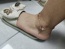 勞拉圖蝴蝶結流蘇單鉆腳鏈女玫瑰彩金色韓版簡(jiǎn)約個(gè)性腳裸鏈生日禮物女 蝴蝶流蘇腳鏈【免費刻字】 曬單實(shí)拍圖