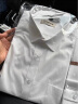 啄木鸟（TUCANO）衬衫男春秋季长袖衬衣商务休闲时尚纯色百搭休闲男装 白色 2XL 实拍图