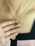 ?？ㄒ?HEEKAIYI項鏈女士和田碧玉金鑲玉項鏈奢侈首飾七夕情人節禮物送老婆送女友 花開(kāi)富貴和田碧玉項鏈-特大號 曬單實(shí)拍圖