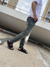 JEEP SPIRIT牛仔褲男高端復(fù)古夏季新款韓版輕奢彈力修身休閑小腳長(zhǎng)褲 DQ-A130懷舊藍(lán) 31 曬單實(shí)拍圖