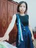 兩三事 鳶尾絮語(yǔ) 2025春季新款印花絲帶裝飾單邊背帶褲女 牛仔藍(lán) S 曬單實(shí)拍圖