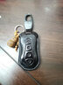 油蠟皮適用吉利星越s博越Pro車(chē)用鑰匙套鑰匙包專(zhuān)用男女鑰匙扣 摩卡咖（方扣款） 曬單實(shí)拍圖