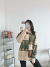 Shelley Jones情侶款毛衣男女oversize慵懶風(fēng)bf針織衫秋冬款麋鹿提花毛線(xiàn)衣外套 CP08 杏色 XL [建議125-145斤] 曬單實(shí)拍圖