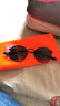 雷朋（RayBan）兒童太陽(yáng)眼鏡男女孩圓形復古防曬鏡框墨鏡0RJ9547S 201/8G黑色鏡框灰色漸變鏡片 尺寸44 曬單實(shí)拍圖