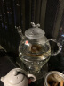 一屋窑制耐热玻璃茶壶泡茶壶花茶壶电陶炉酒精炉红茶煮茶耐高温茶水壶茶具 竹节壶900ml+酒精炉 实拍图