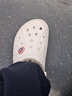 crocs卡駱馳秋冬新品暖棉洞洞鞋男女秋冬款貝雅暖棉拖鞋|205969 白/淺灰-11H(建議買(mǎi)大一碼) 43 (270mm) 曬單實(shí)拍圖