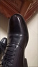 3515三接頭正裝真皮皮鞋尖頭男士商務(wù)正裝男單鞋透氣防滑懷舊皮鞋 牛皮款 40 曬單實(shí)拍圖