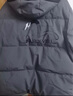 EVISU KURO 秋冬男士條紋拼接海鷗保暖戶外休閑鴨絨羽絨服外套男 深炭色 XL 曬單實(shí)拍圖
