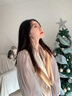 CHANEELR & KARITH絲巾女2025新款真絲桑蠶絲高端香檳時(shí)尚絲巾中秋禮物送女友送老婆 茶花 曬單實(shí)拍圖