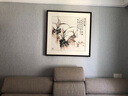 弘舍新中式玄關(guān)裝飾畫(huà)手繪餐廳花鳥(niǎo)畫(huà)走廊掛畫(huà)書(shū)房國畫(huà)電表箱遮擋壁畫(huà) 雅致胡桃  氣若幽蘭 成品尺寸 寬88*高88cm 曬單實(shí)拍圖