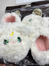 細(xì)細(xì)條 ins少女心可愛貓咪棉拖鞋女冬季家居休閑防滑保暖毛絨月子軟底鞋 月亮小貓全包款【白色】 38-39 曬單實(shí)拍圖