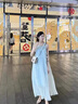 G.DUCKKIDS小黃鴨吊帶親子連衣裙三亞海邊度假長(cháng)裙夏季母女裝沙灘裙仙女裙 藍色吊帶裙 媽媽M110-125斤 曬單實(shí)拍圖