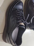 高尼內(nèi)增高鞋男春夏款隱形內(nèi)增高6cm休閑低幫板鞋潮流男鞋休閑皮鞋 黑色/增高6cm 40 曬單實(shí)拍圖