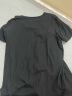 无印良品 MUJI 女式 天竺编织 T恤 短袖 正肩T恤 BBA01A2S 黑色 XL（165/92A） 实拍图