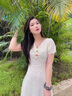 瑞秋兒連衣裙女夏季新款衣服溫柔風(fēng)女裝收腰顯瘦法式茶歇初戀仙女裙子 杏色 M 曬單實(shí)拍圖