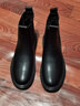 GENAI切爾西馬丁靴男士高幫長(cháng)筒春秋冬季加絨保暖防滑雪地靴時(shí)尚百搭英倫潮流青年中幫煙筒皮靴子男靴子 加絨款 41碼（255MM） 曬單實(shí)拍圖
