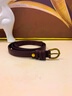 viney女士皮帶牛皮小腰帶女時(shí)尚休閑OL帶扣窄裙褲帶送老婆友生日禮物 咖啡色 105cm 百搭簡(jiǎn)約韓版青少年皮帶 曬單實(shí)拍圖