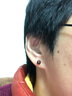 Lnieer999足銀石榴石耳釘女紅色2025新款潮紅色耳環(huán)氣質(zhì)款簡(jiǎn)約百搭耳飾 【S999足銀】石榴石耳釘 曬單實(shí)拍圖