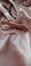 MOXTOC性感睡衣女士冰丝睡裙V领薄款蕾丝宽松显瘦仿真丝家居服 粉红色 160M（80-100斤) 实拍图