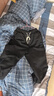 Foss Phil 休閑褲男士秋冬季新款刺繡長(cháng)褲束腳運動(dòng)潮流青少年衛束腳褲子男 KPR-510黑色常規 M 曬單實(shí)拍圖