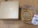 周六福足金蝶戀花古法黃金手鐲女生日禮物計價AA105033  約38.68g 58mm 曬單實拍圖