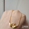 周大生黃金項鏈女足金天鵝套鏈黃金鎖骨鏈生日禮物送女友 6.47g 足金天鵝套鏈 曬單實(shí)拍圖