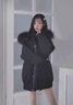 妍莉芬棉服女中長(cháng)款冬季新款女裝韓版寬松學(xué)生加厚棉衣女大毛領(lǐng)棉襖外套 黑色 XS 曬單實(shí)拍圖