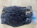 確不凡回族女式包頭帽四季款刺繡花朵包頭帽薄款蕾絲帽洋氣遮白發(fā)帽時尚 藏青色 花朵刺繡盤花帽 均碼(后面有松緊) 曬單實拍圖