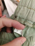 NY-RCE棉麻休閑褲女夏季薄款寬松女士亞麻女褲闊腿褲九分褲哈倫褲女裝 豆綠色 2XL 【160-180斤】 曬單實拍圖