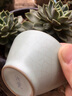豐陶張生汝窯陶瓷功夫茶具茶杯汝瓷茶具杯開片可養(yǎng)單杯小茶碗品茗杯 汝窯杯墊 曬單實(shí)拍圖