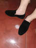 YDL 春款 一腳蹬男鞋 青年英倫懶人套腳皮鞋磨砂皮 韓版發(fā)型師內增高豆豆鞋男單鞋 黑色(普通款) 37 曬單實(shí)拍圖
