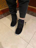內聯(lián)升 棉鞋秋冬新款坤傳統手工千層底布鞋女羊毛燈芯絨貼膠棉鞋DN8657 黑色 37 曬單實(shí)拍圖
