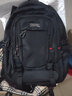 Edison愛(ài)迪生高中生書(shū)包護脊減負大容量多隔層中學(xué)生雙肩包成人旅行背包 黑色【五層拉鏈袋+護脊+隱藏暗袋】 35L初中款【身高≤165cm推薦】 曬單實(shí)拍圖