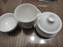 不拙白瓷三才蓋碗三件套羊脂玉茶杯男手抓壺功夫茶具單個(gè)敬茶碗 2-云初蓋碗+香雪公道杯+過(guò)濾組 曬單實(shí)拍圖