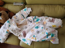 秦羅敷蠶絲嬰兒童寶寶分腿睡袋 秋冬加厚可拆膽四季通用防踢被神器 熱氣球 L碼85~100cm身高/四季款7~25℃ 曬單實(shí)拍圖