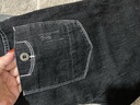 花花公子（PLAYBOY）牛仔褲男款春夏季新款彈力修身小腳褲男士潮流休閑高端黑色直筒褲 黑色 X-3071HH902 31 曬單實(shí)拍圖