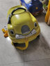 Milooky儿童行李箱可骑可坐拉杆箱宝宝20英寸幼儿园小学生旅行箱男女孩子 黄色-高配版 20英寸 实拍图
