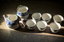 井瓷景德鎮青花玲瓏功夫茶具整套裝高端茶杯送長(cháng)輩領(lǐng)導客戶(hù)喬遷禮物 若玉玲瓏掇球壺-茶漏款 9件 1 曬單實(shí)拍圖